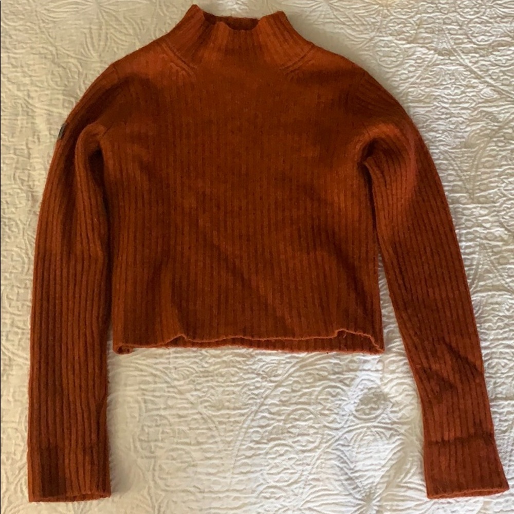 Vintage Abercrombie cropped mock neck sweater